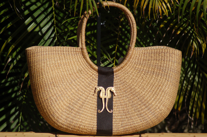 large shoulder basket bag