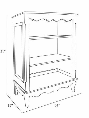 small french bookcase