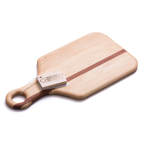 soundview millworks cheese with handle serving board