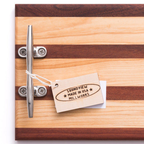 soundview millworks nautical cleat serving handle board