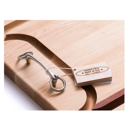 soundview millworks equestrian bit appetizer handle board