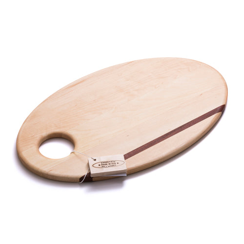 soundview millworks oval dip with ceramic bowl serving board