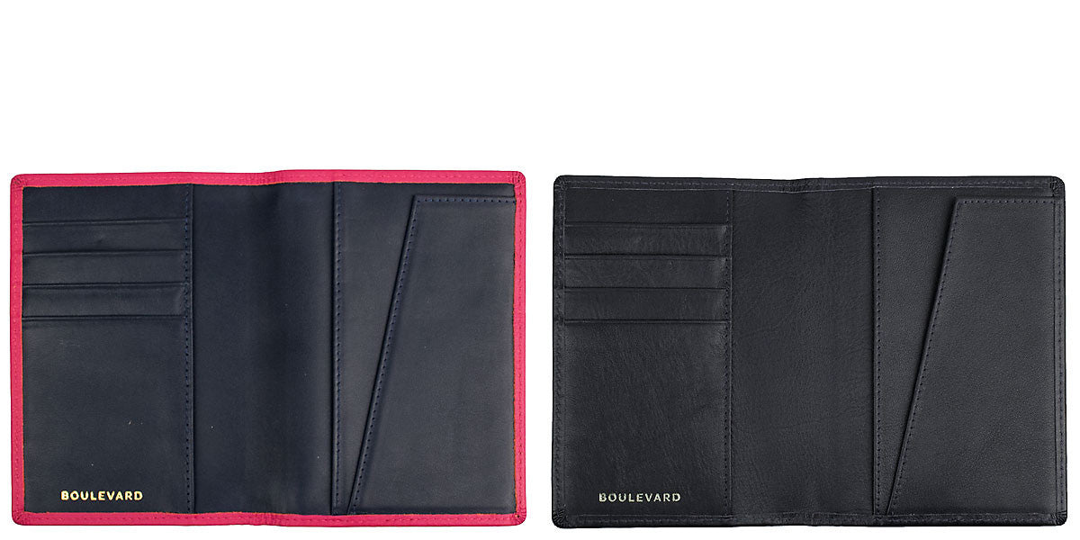 tommy leather passport holder