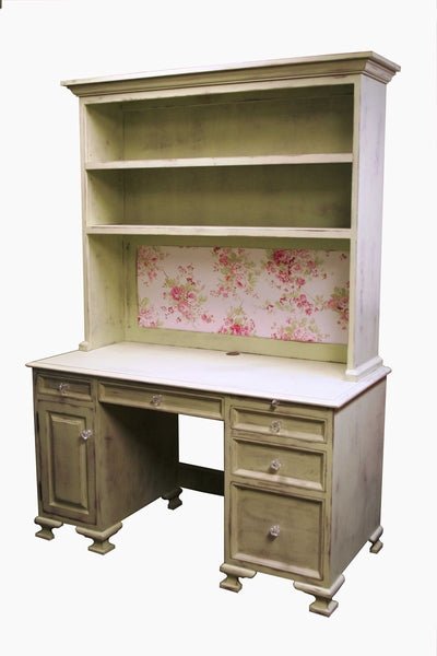 vintage desk and hutch