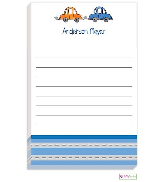 personalized - vroom vroom notepad