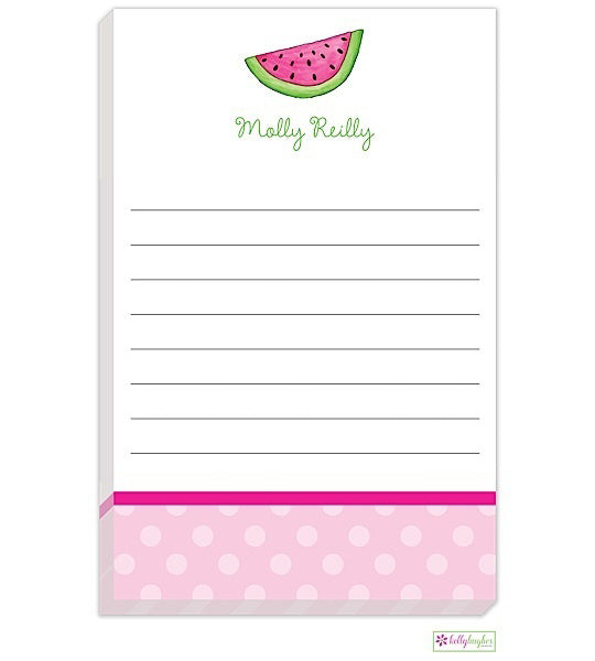 personalized - watermelon notepad