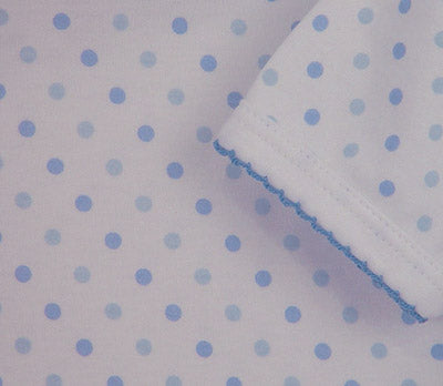 layette set - blue dots