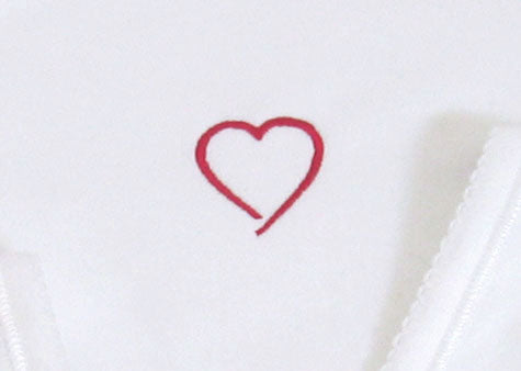 layette set - hearts (deluxe)