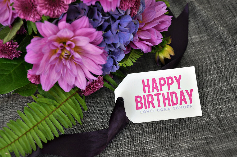 Letterpress Gift Tag-T100
