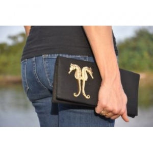 linen clutch with castings
