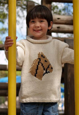 little horse cotton sweater