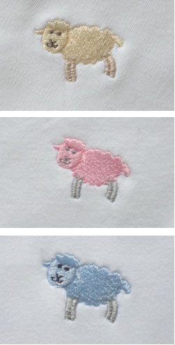 little lamb layette set (deluxe)