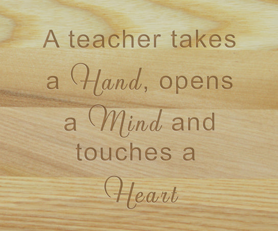 medium carving board - hand mind heart