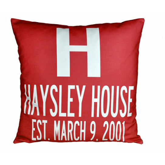 modern monogrammed initial pillows
