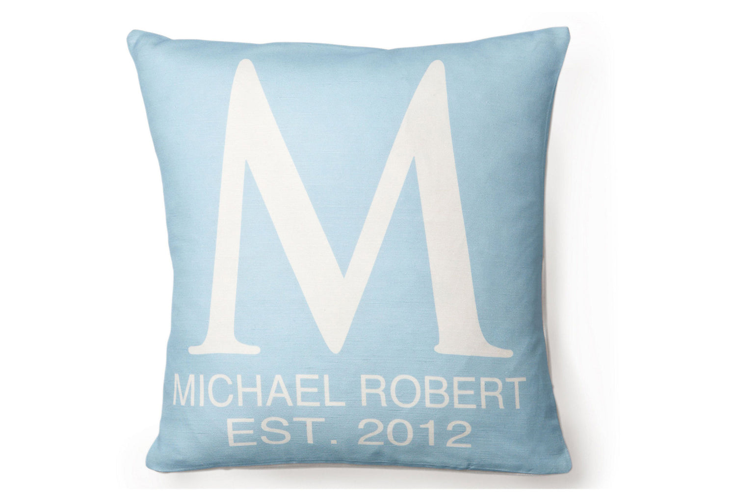 modern monogrammed initial pillows