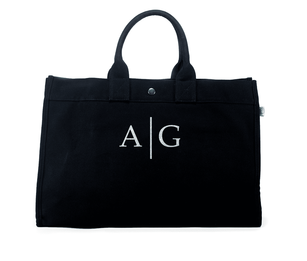 monogram stripe tote