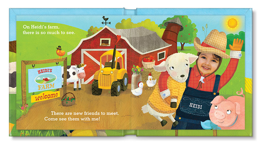 my farm friends personalized book