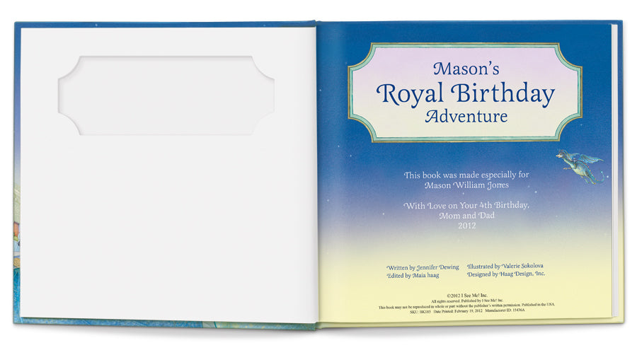 my royal birthday adventure book for boys