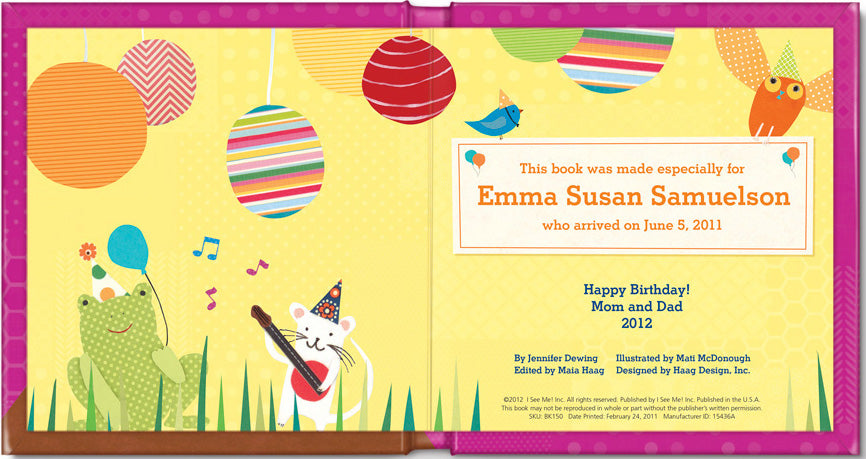 my very happy birthday book (girl)