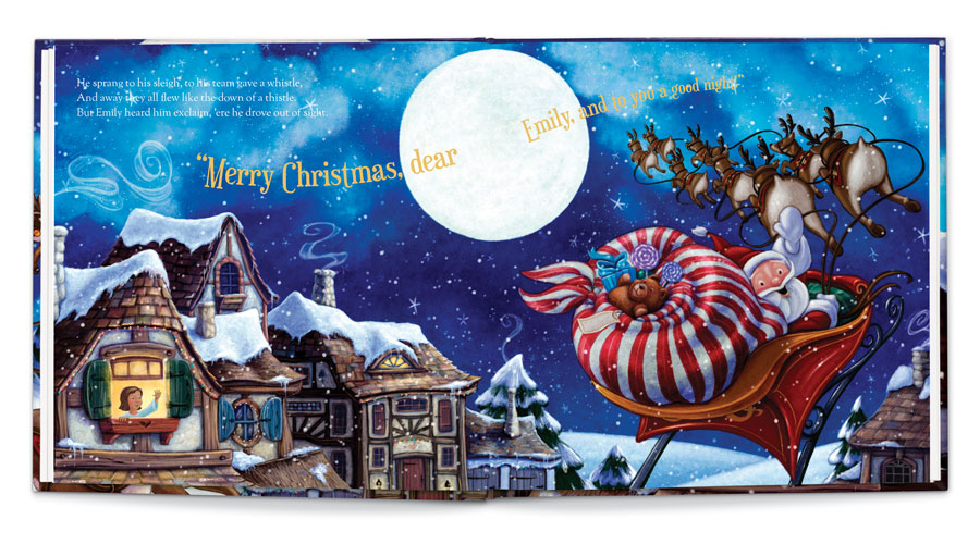 night before christmas personalized book