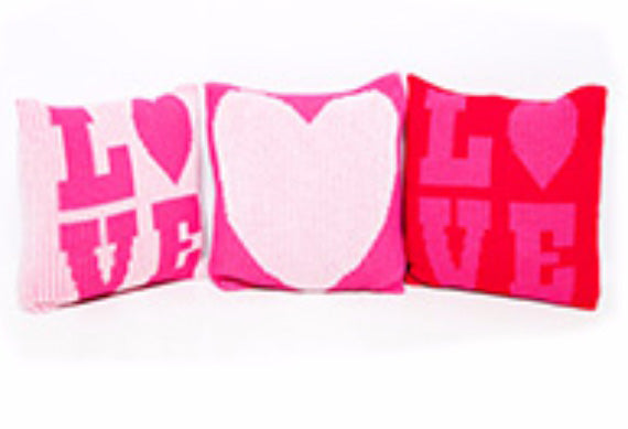 non-personalized pillow with heart
