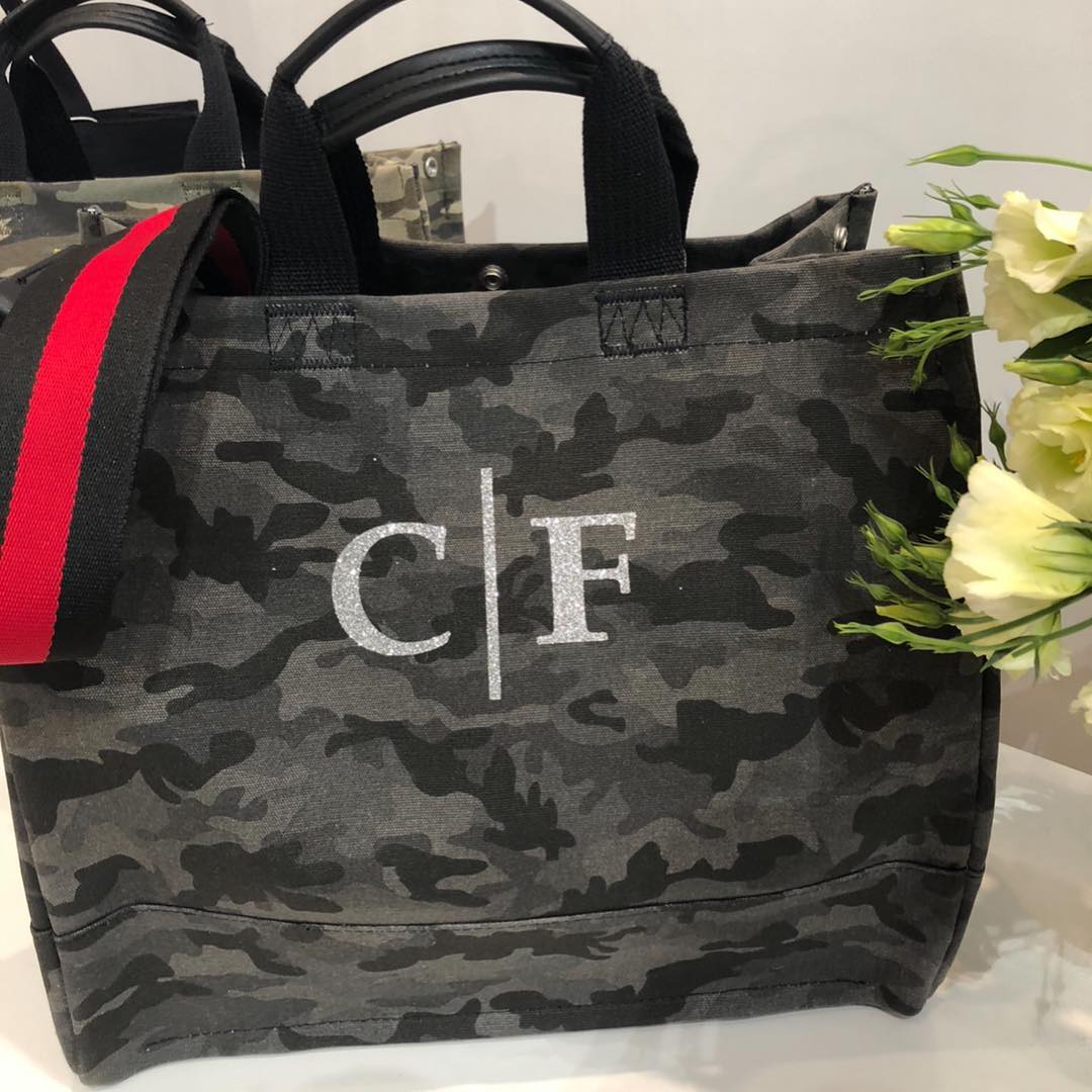 ns deluxe bag - black camo with monogram
