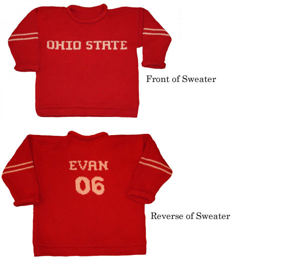 personalized alumni sweater
