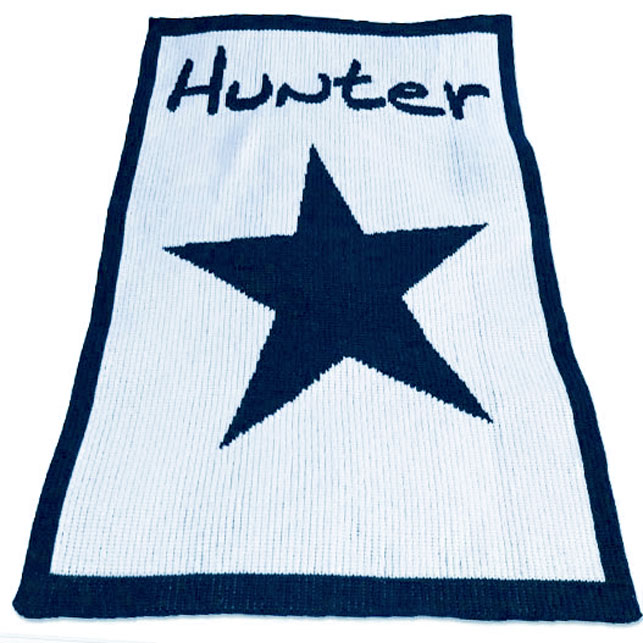 personalized baby blanket with star and name
