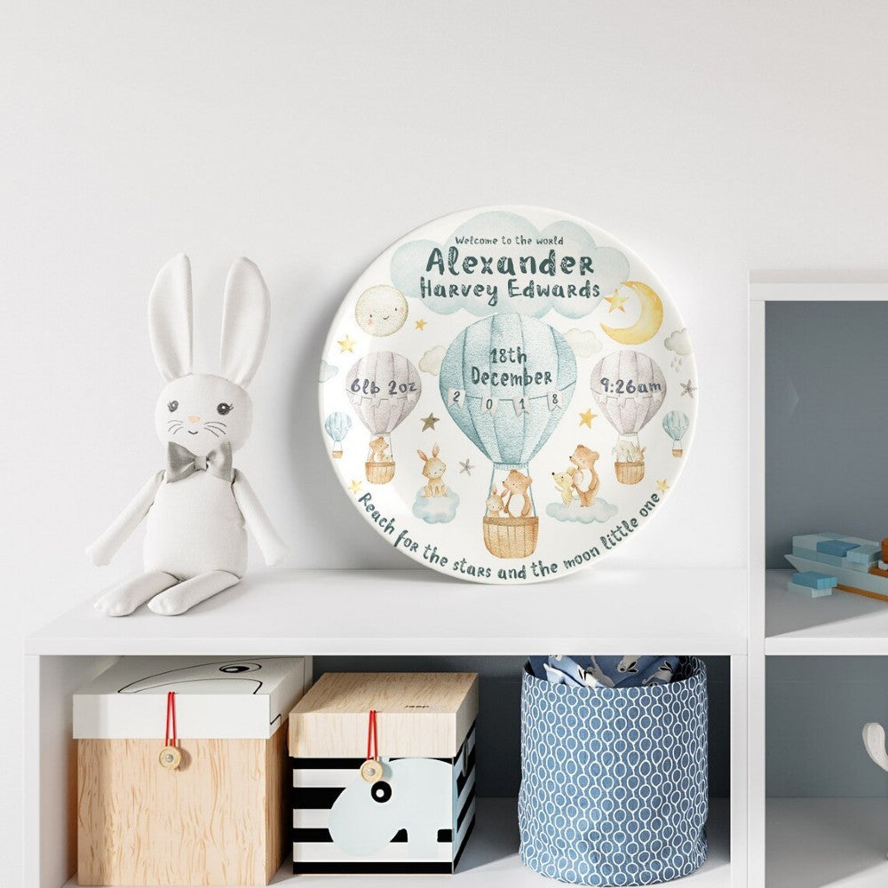 personalized baby boy plate