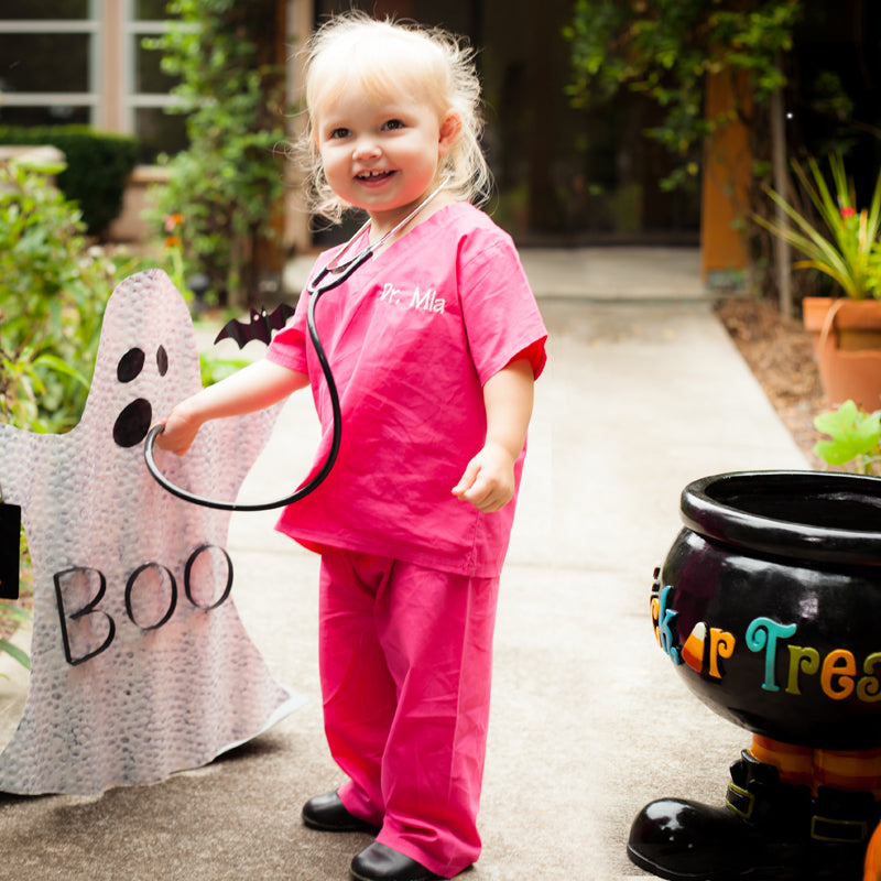 personalized baby scrubs