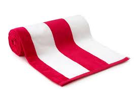 personalized beach towels - cabana wide stripe (not hooded)