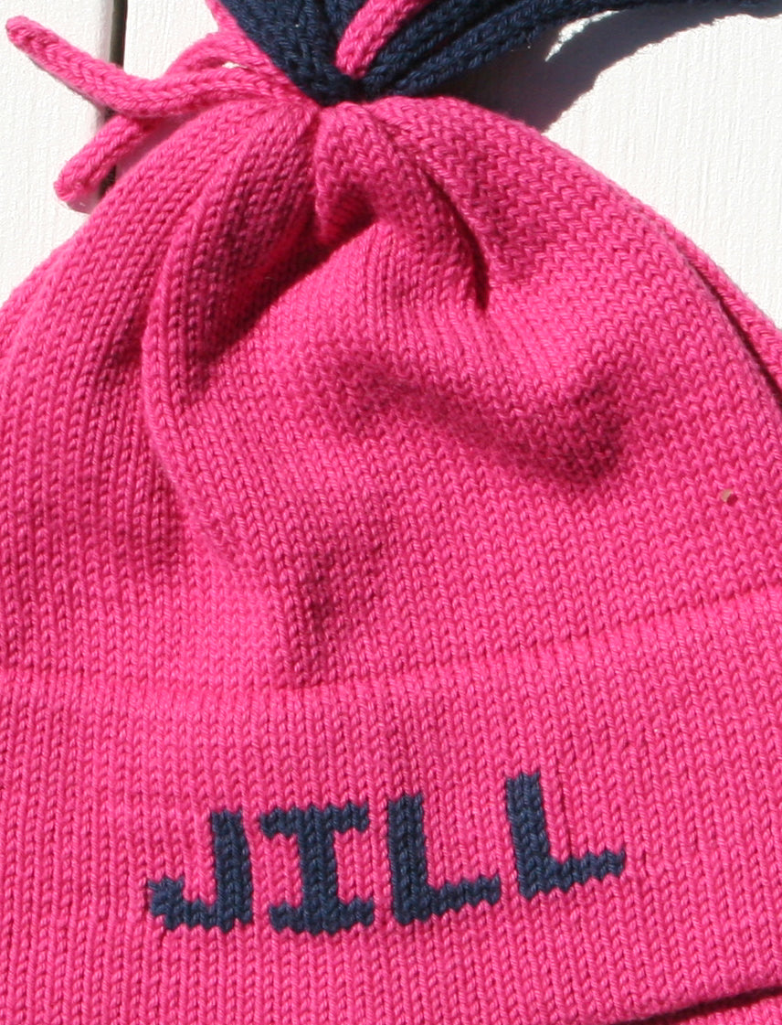 personalized cotton ear flap hat (solid) - multiple colors available