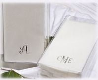 personalized disposable linen-like guest towels