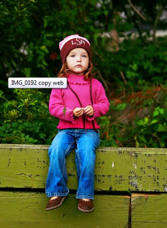 personalized ear flap hat (multi stripe)
