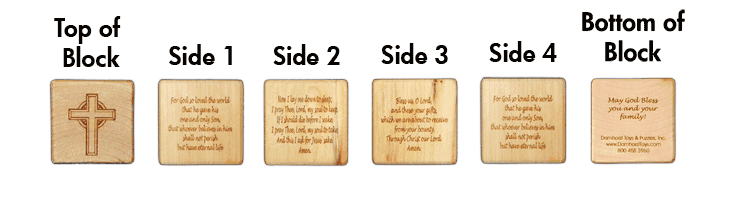 personalized faith block