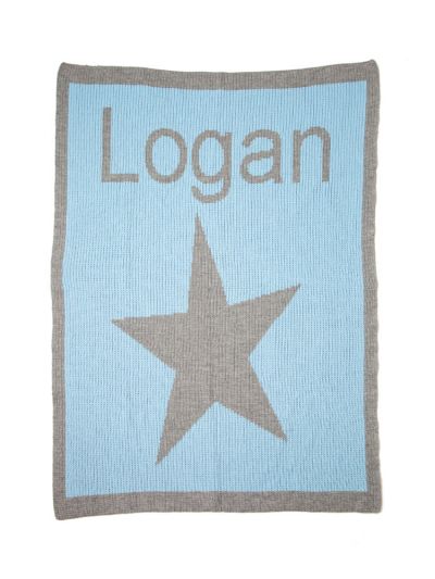 personalized full blanket with star and name
