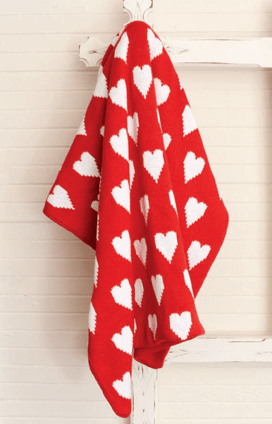 personalized heart baby blanket