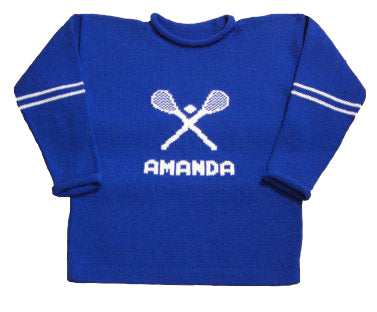 personalized lacrosse sweater