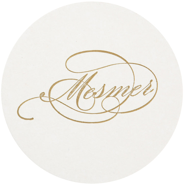 Personalized Letterpressed Coasters M30 By Haute Papier