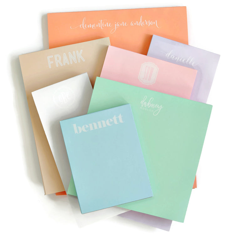 Personalized Market Pastel Note Pad