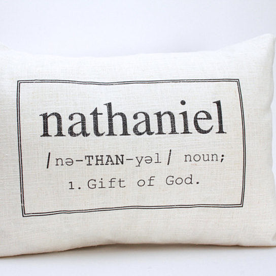 personalized name pillow
