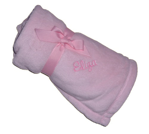 personalized plush micro fleece baby blanket
