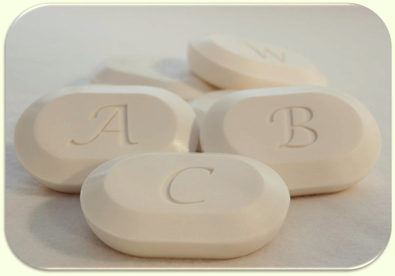 personalized soaps original trio: single initial