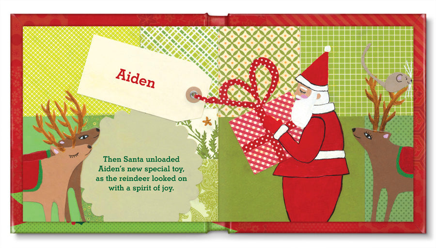 personalized very merry christmas book