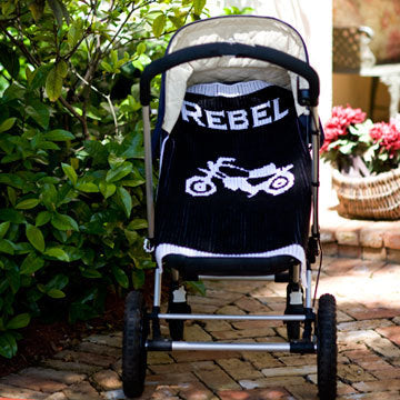 personalized vintage motorcycle blanket with name
