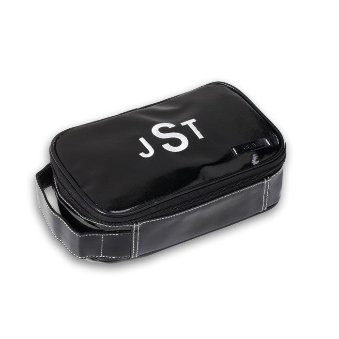 personalized wellie cosmetic toiletry case