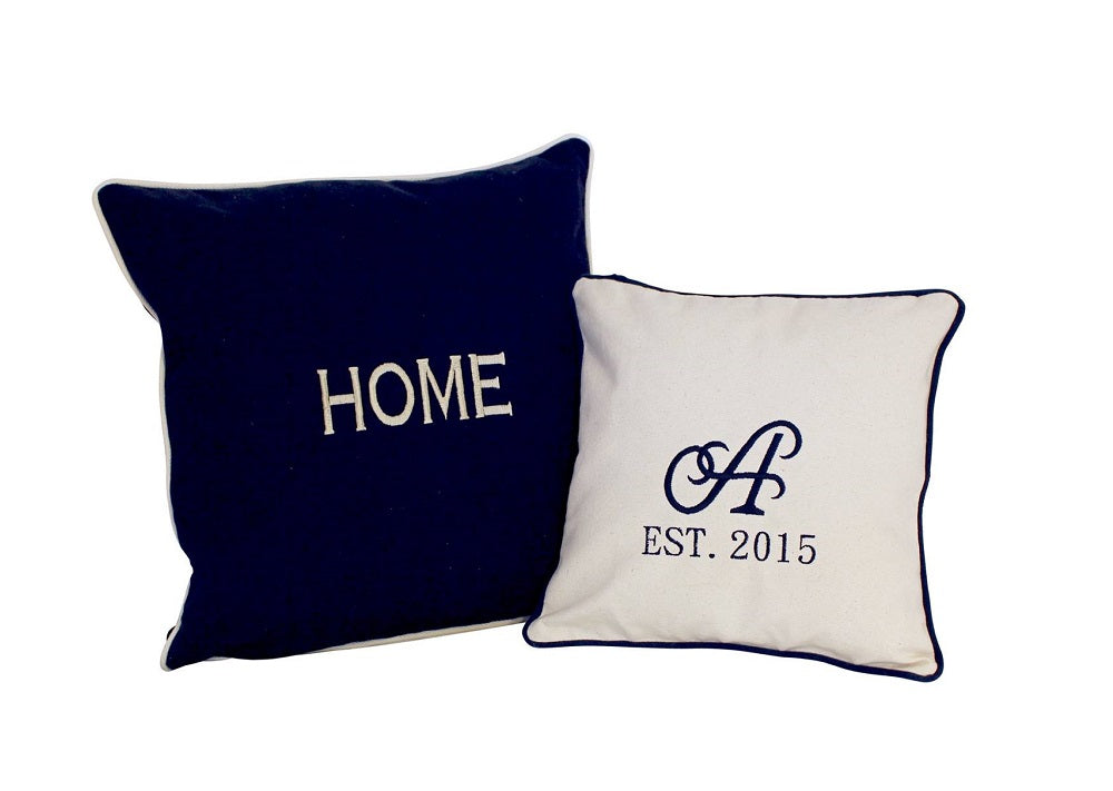 navy decor pillowcase