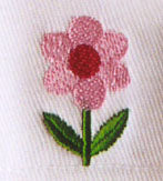 pink and green flower burp cloth set