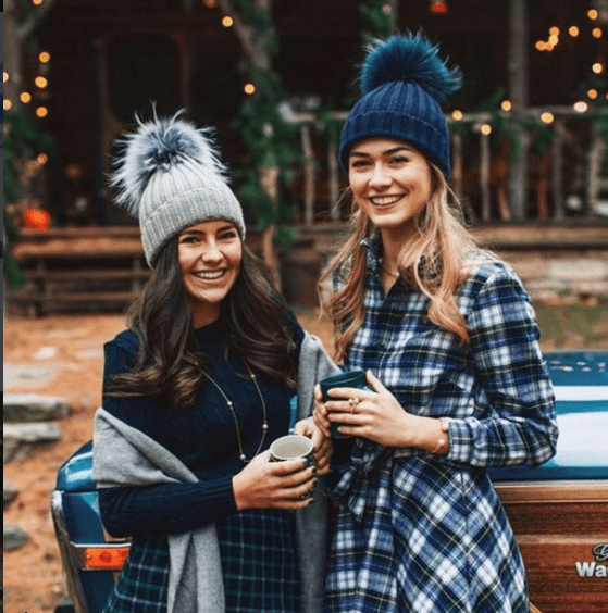 fur pom pom hat