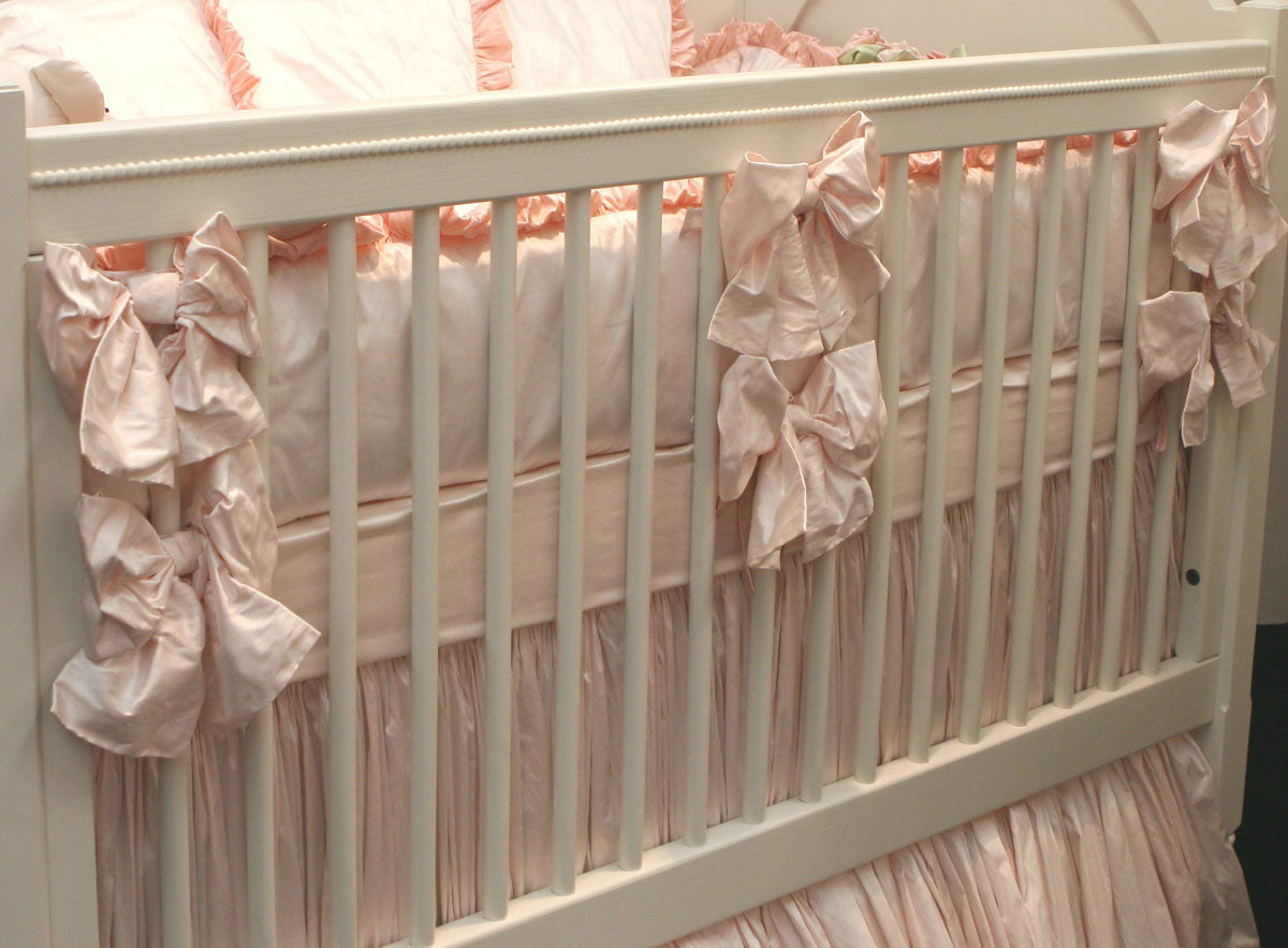 provence silk crib bedding by lulla smith (contact us for pricing)